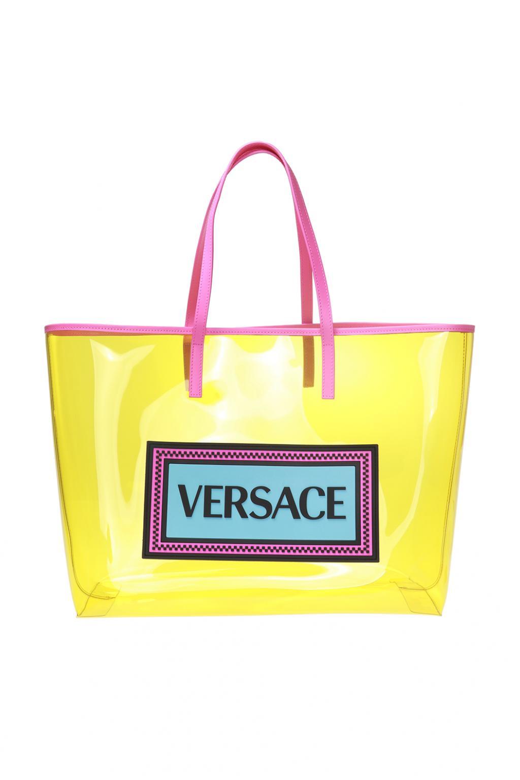 versace clear tote