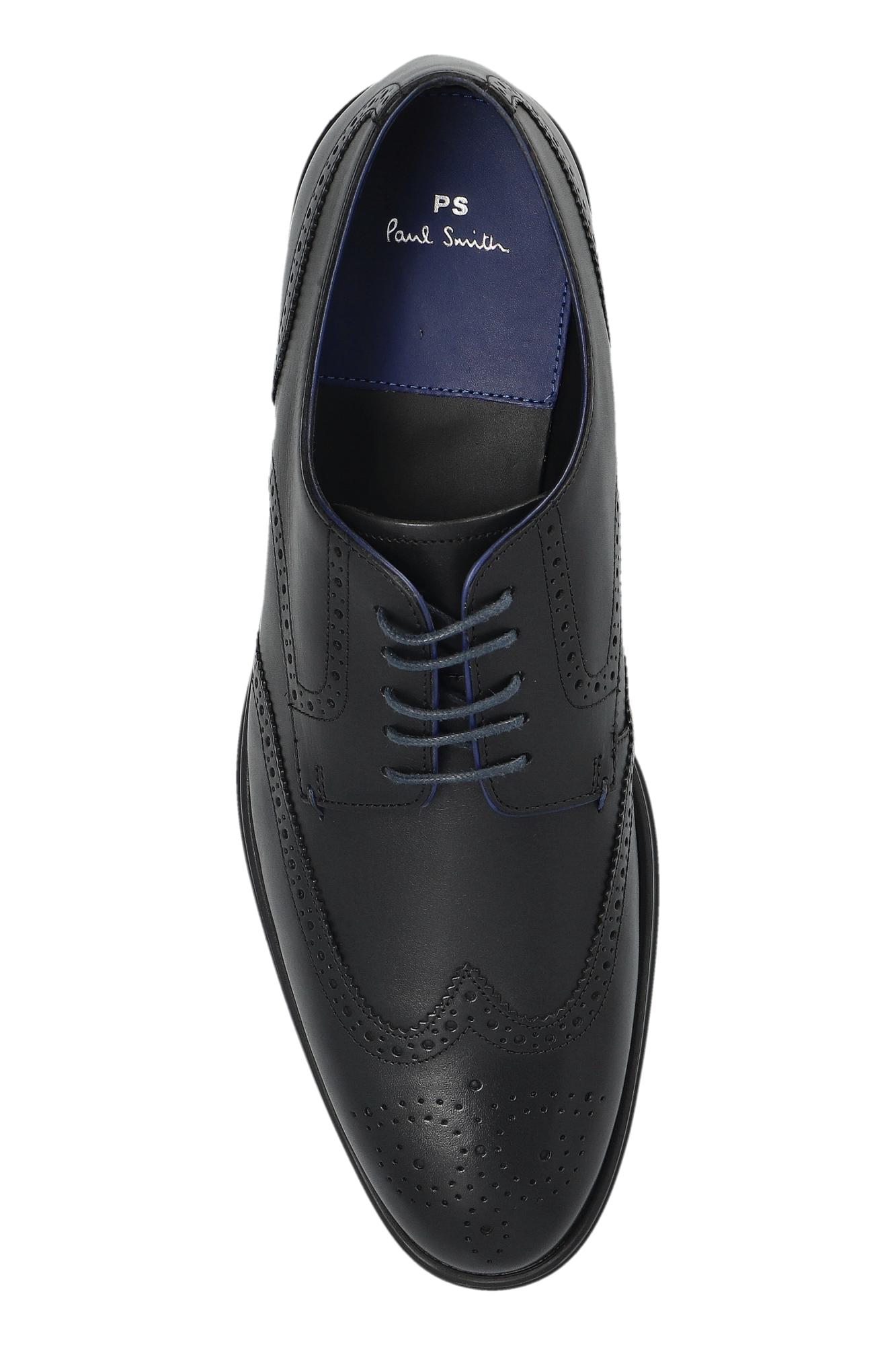 PAUL SMITH DARK NAVY WINGTIP OXFORDS Mens Paul Smith Dover Sneakers In Navy/Black | Soletrader main image 4