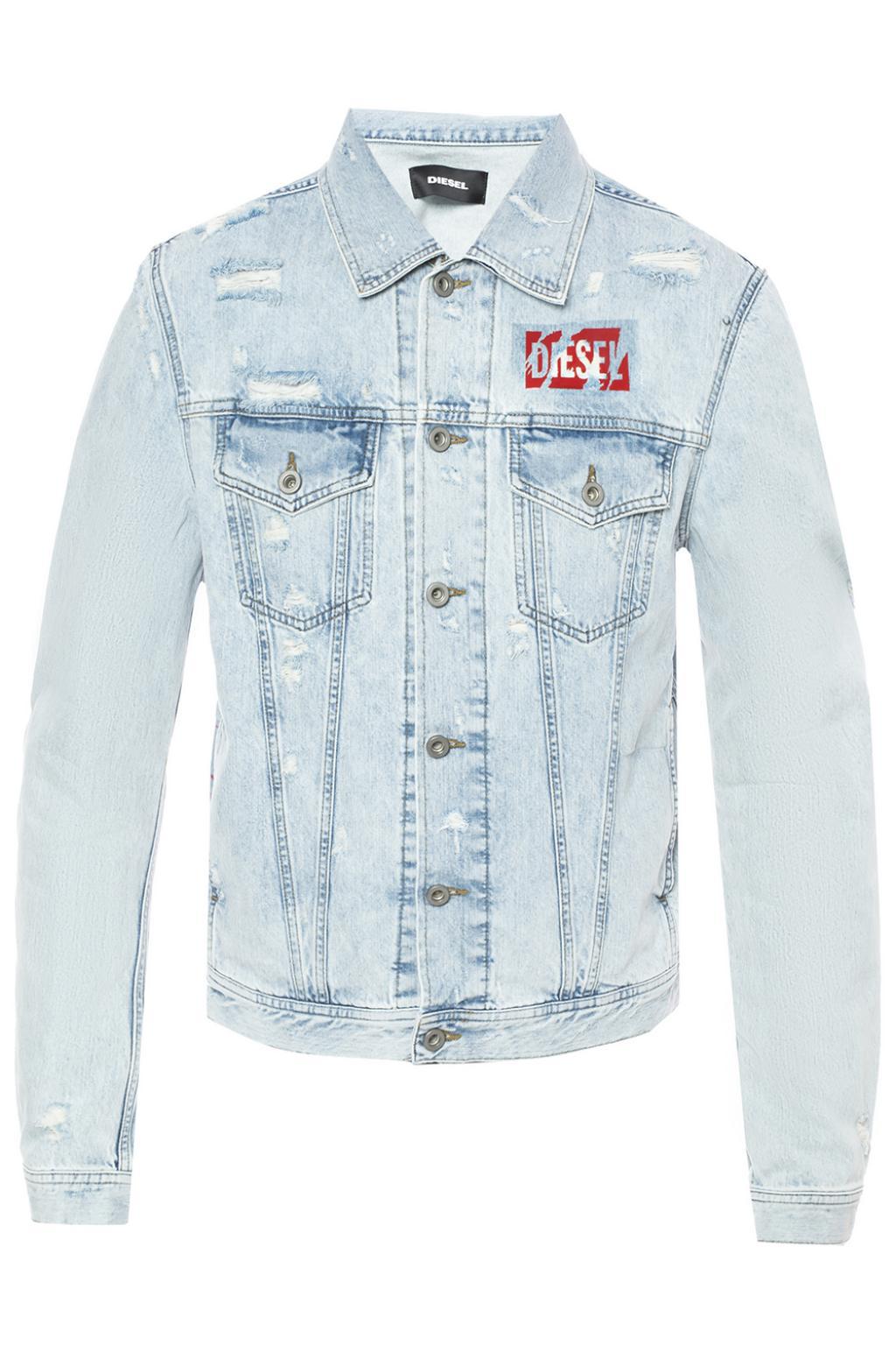 diesel distressed denim jacket