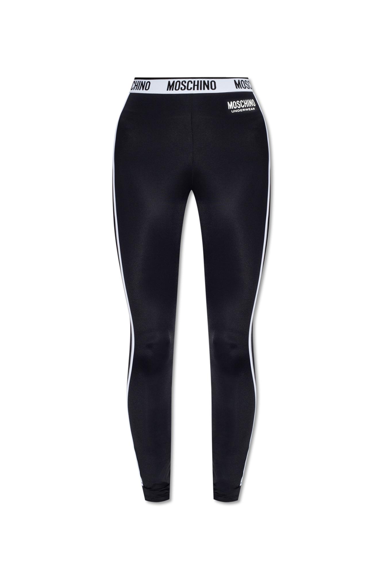 Moschino Leggings With Logo in Blue