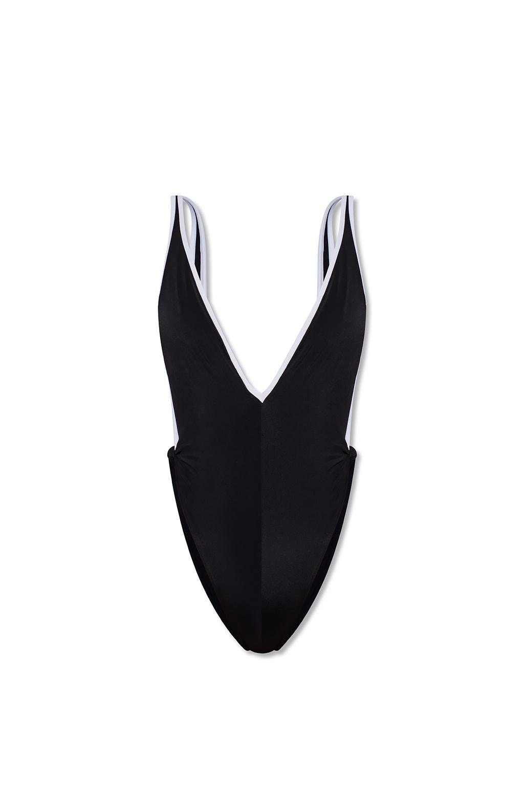 ★DIESEL★ D Olaya One Piece Black A085960KGAX02 Diesel Slia One-piece Swimsuit With Logo Lettering In Black