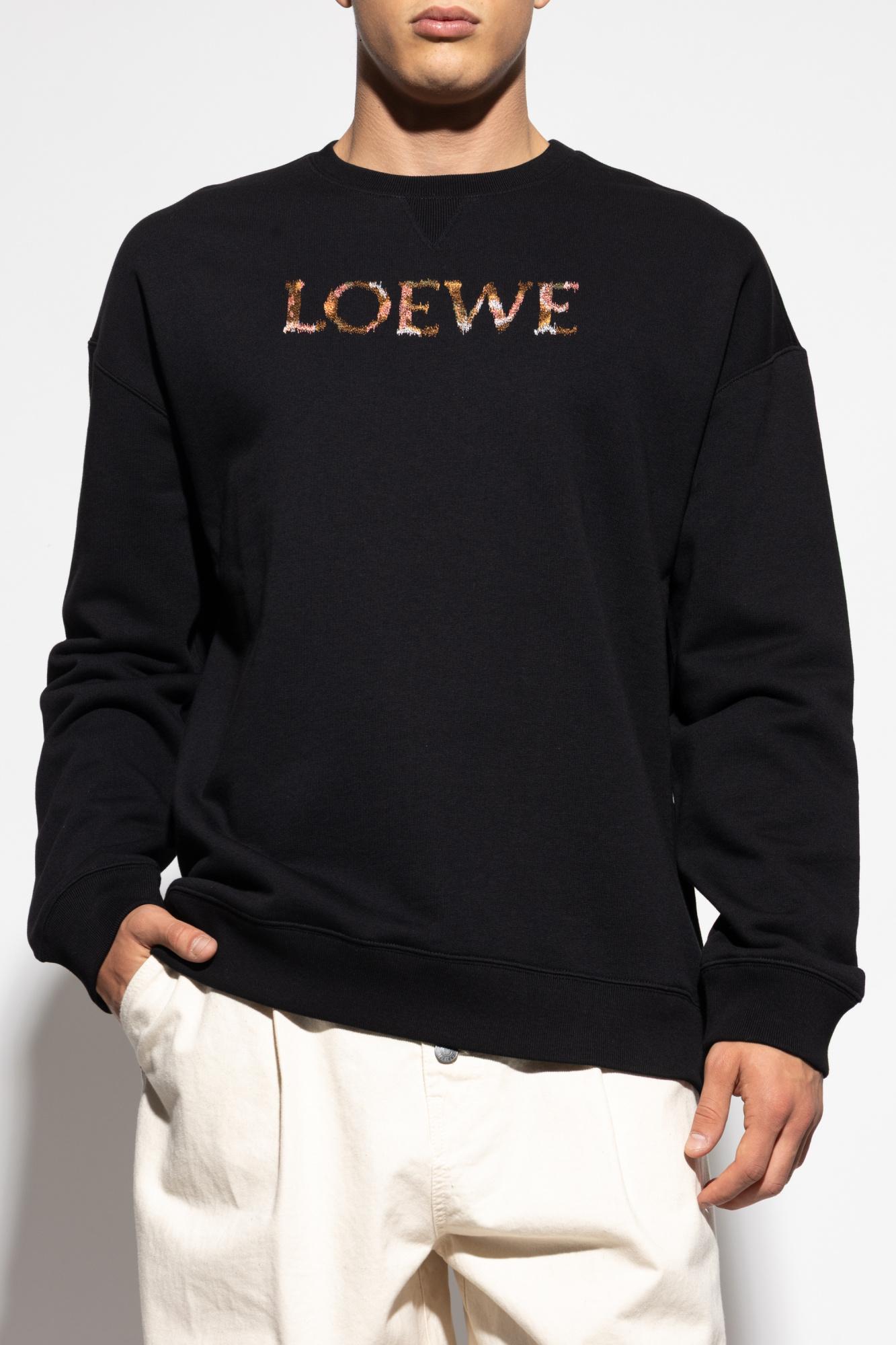 LOEWE お洒落を極める！人気 スウェット Sweatshirt in cotton Regular fit sweatshirt in cotton Grey - LOEWE