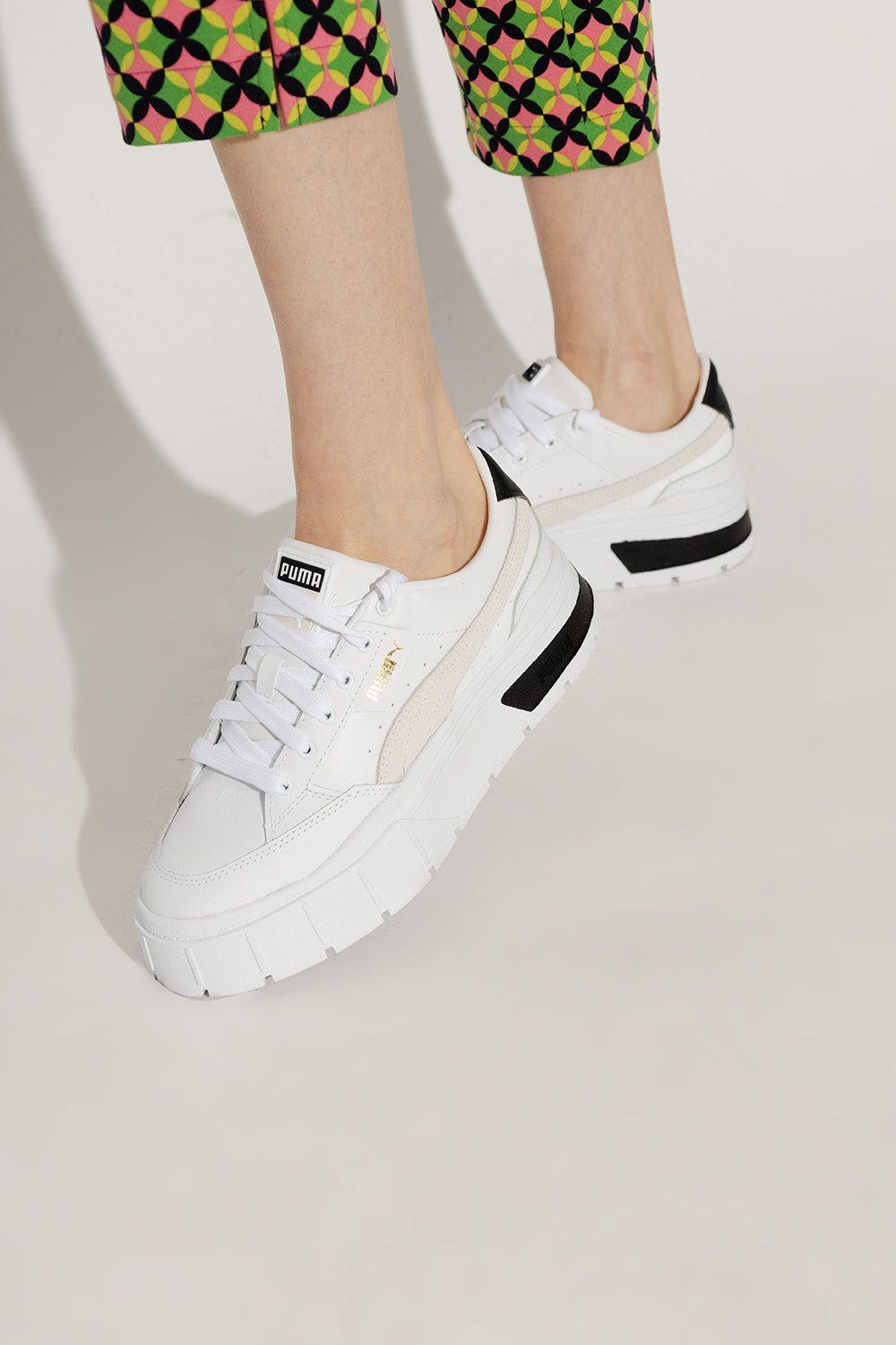 PUMA 'mayze Stack Wns' Sneakers in White | Lyst