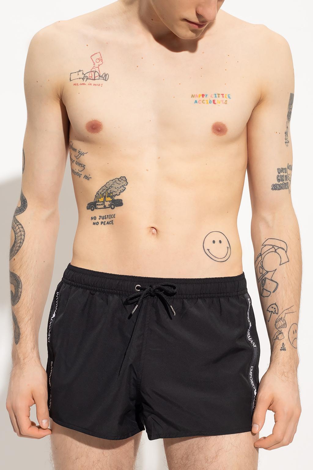 Emporio Armani Swim Shorts in Black for 