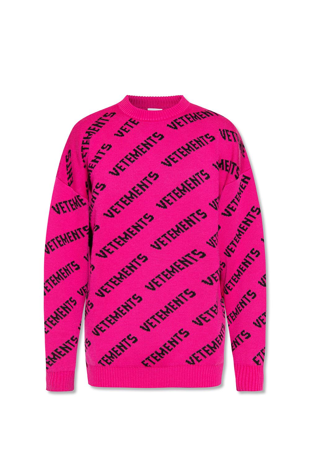 Vetements Sweater With Monogram in Pink for Men | Lyst