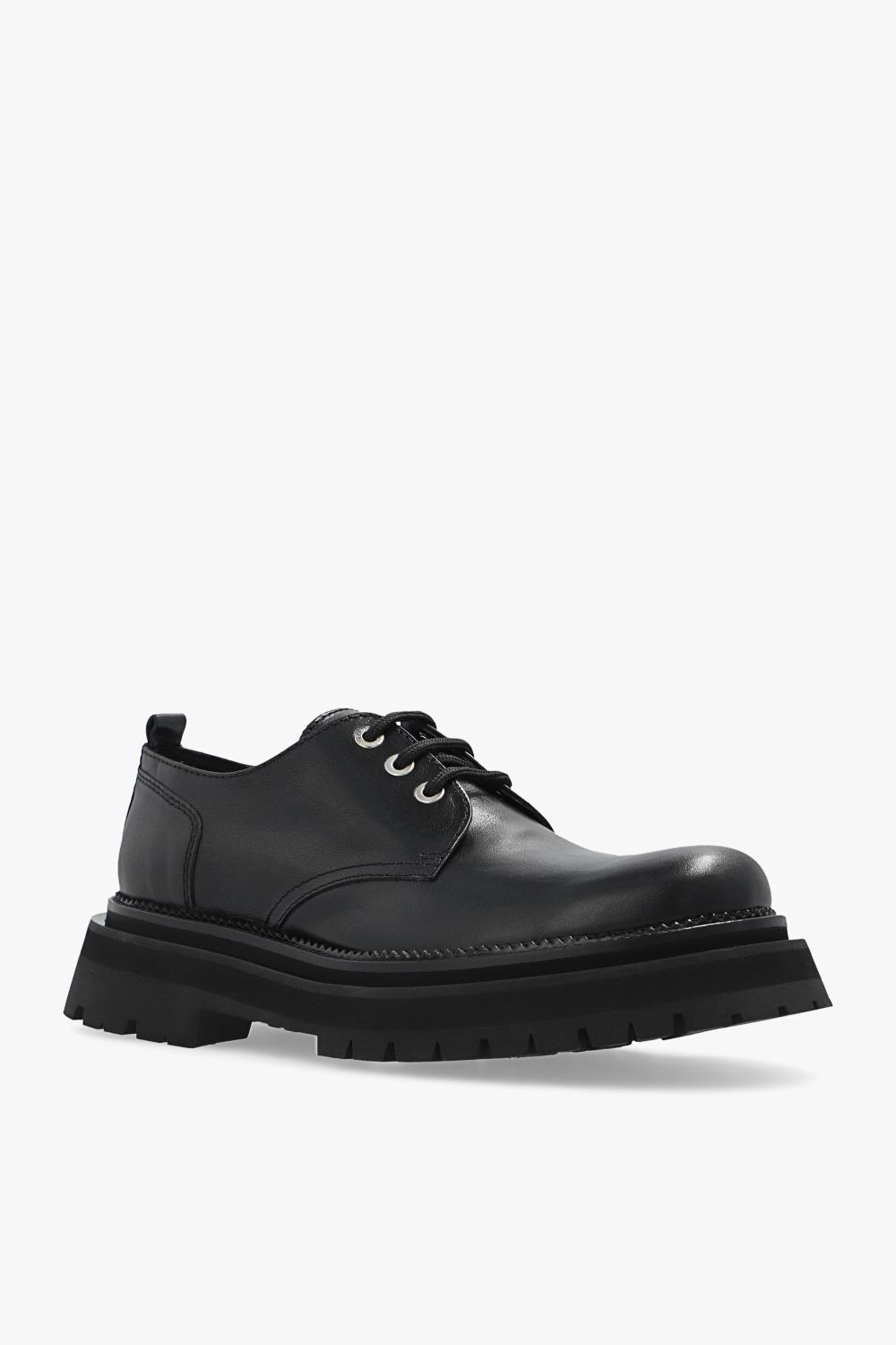 靴 AMI PARIS LUG SOLE DERBIES 42 BLACK Black Leather Anatomical Toe Derbies | AMI PARIS
