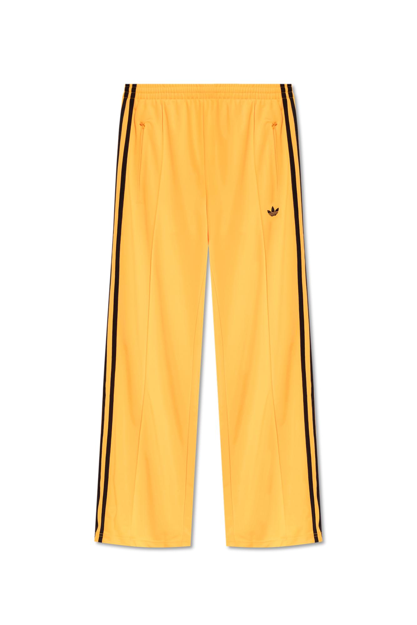 adidas Originals Wide-Leg Sweatpants in Yellow Lyst UK