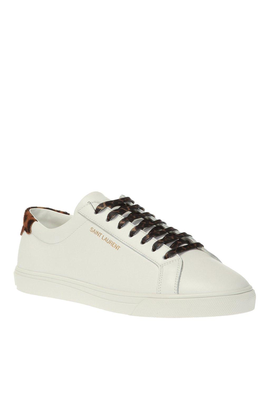 saint laurent andy sneaker leopard