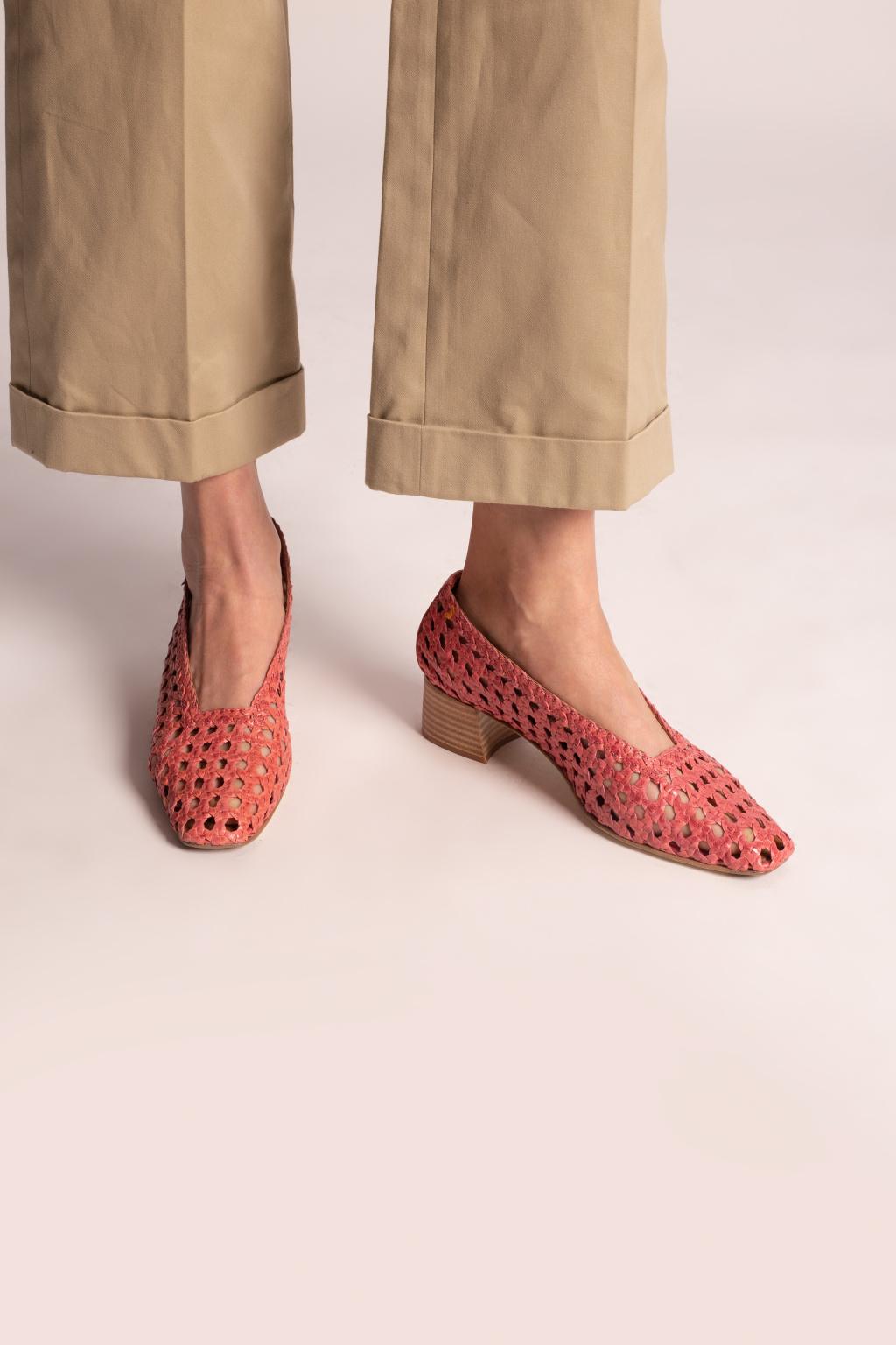 woven pumps