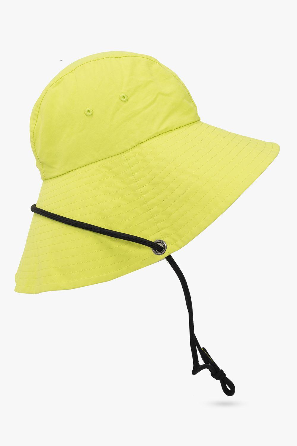 adidas By Stella McCartney Bucket Hat With Logo in Yellow | Lyst