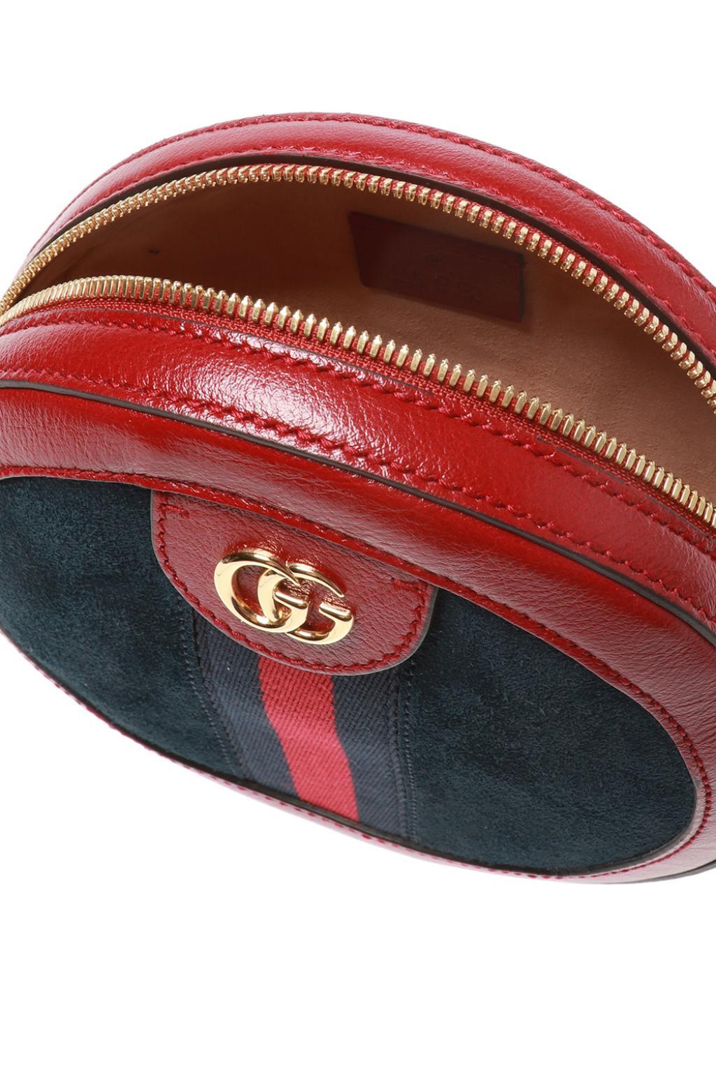 Gucci &#39;ophidia&#39; Shoulder Bag in Red - Lyst