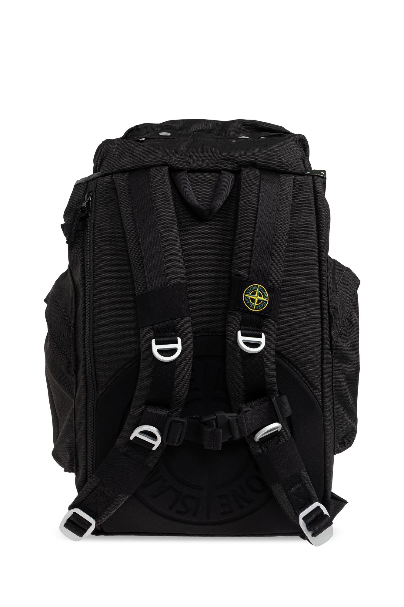 Stone Island Backpack With Logo in Black for Men | Lyst