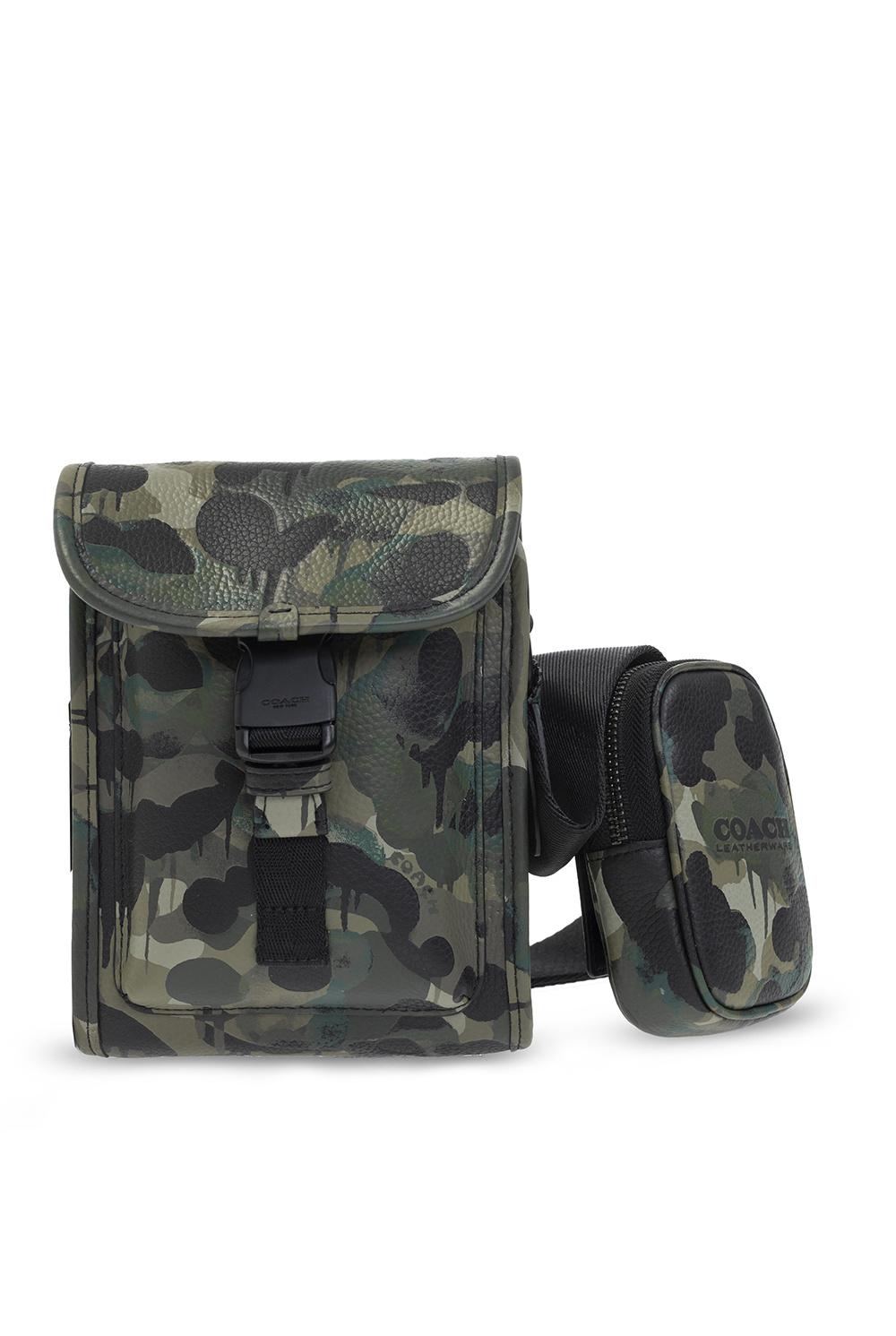 coach green shoulder bolsa
