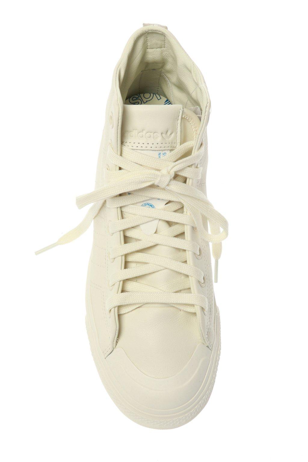 adidas Originals Leather 'nizza Hi Rf' Sneakers Beige in Cream (Natural ...