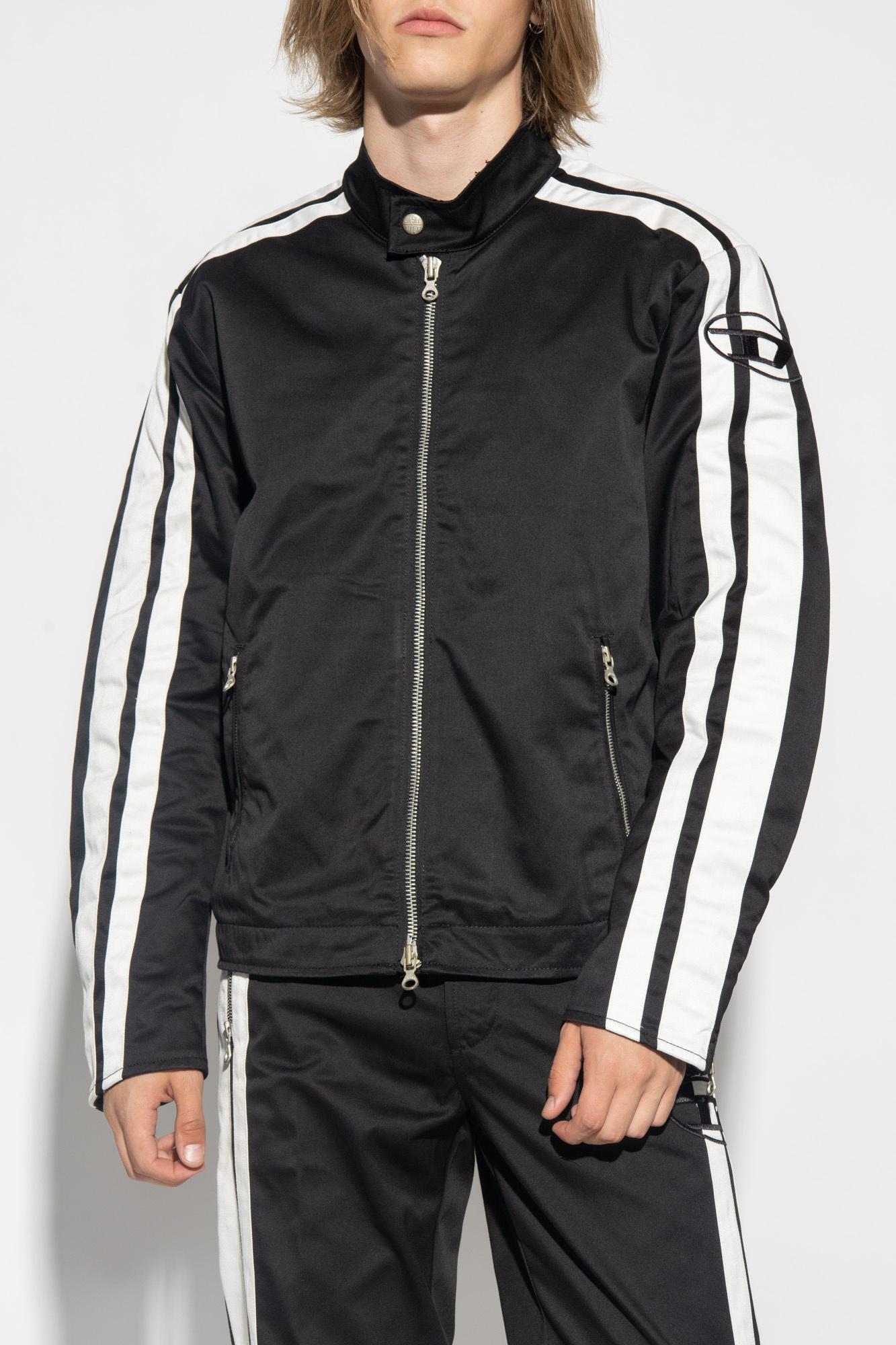 Diesel J-Beck ライダースジャケット Men's Biker jacket in padded cotton with bands | Multicolor