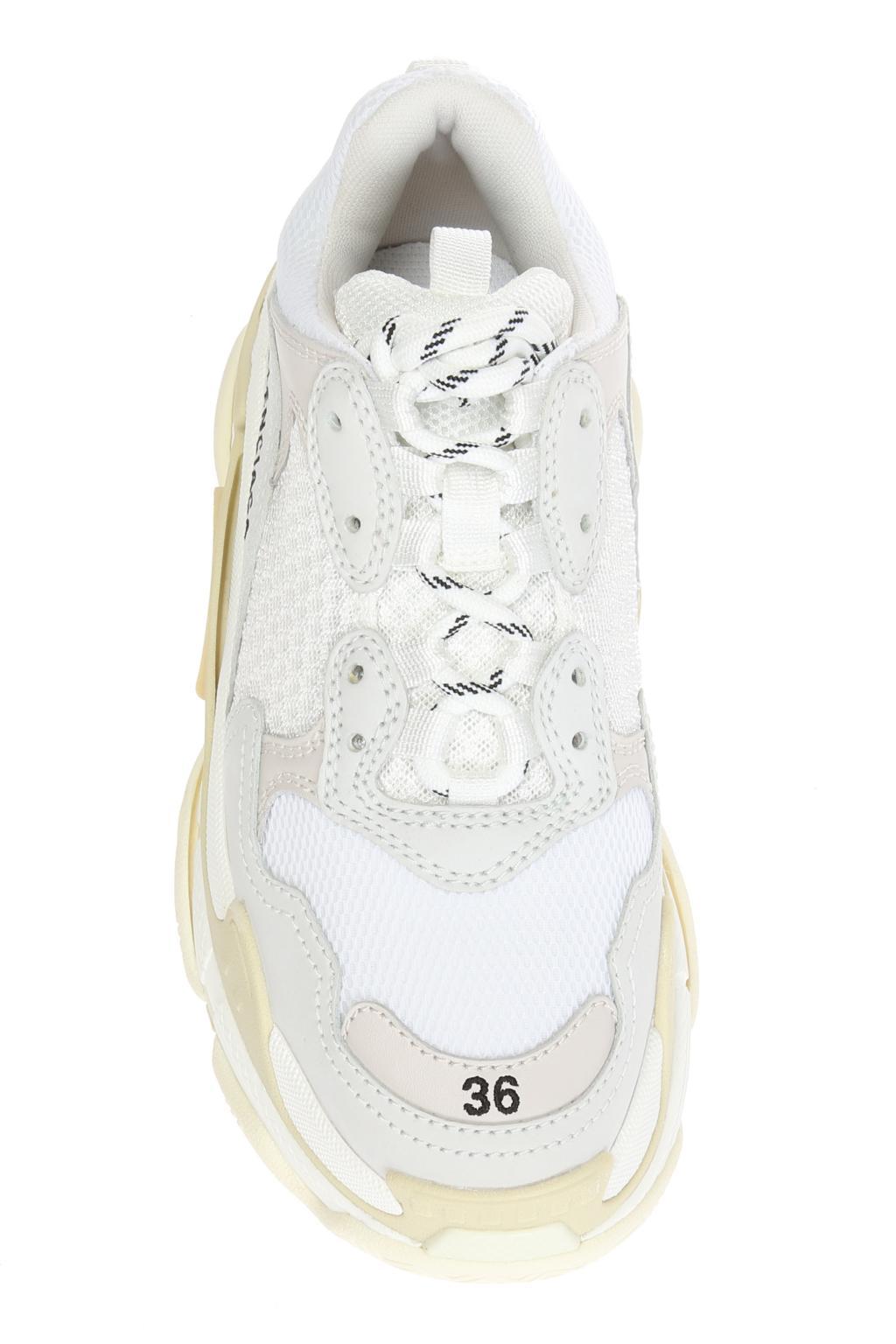 balenciaga triple s white second hand