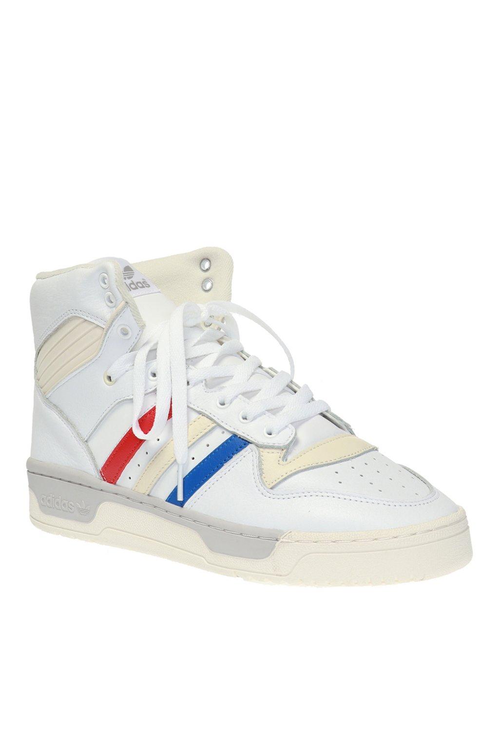 adidas Originals Leather 'rivalry' High-top Sneakers in White for Men - Lyst