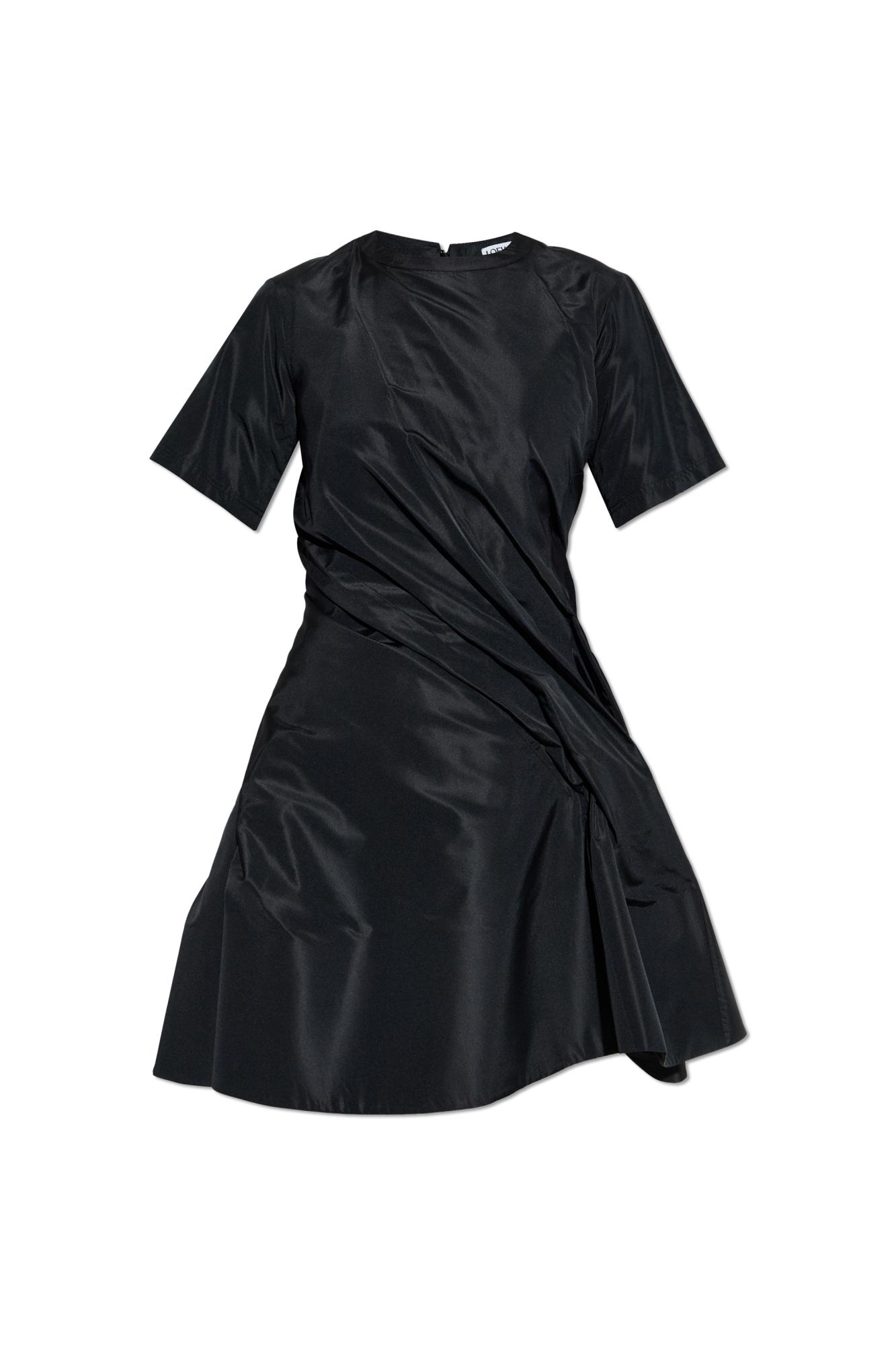 【関税&送料込】Loewe Black Satin Mini Dress Loewe Black Satin Mini Dress – LOZURI®