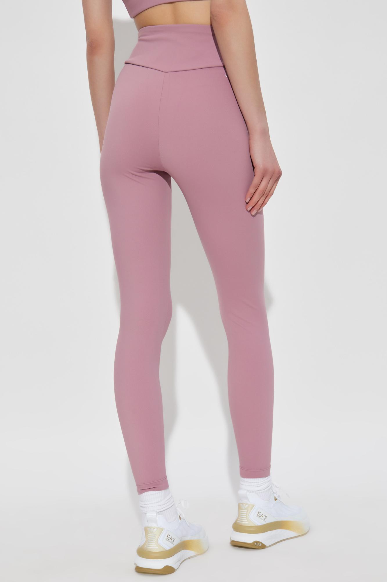 EA7 Training Leggings With Printed Logo in Pink Lyst UK