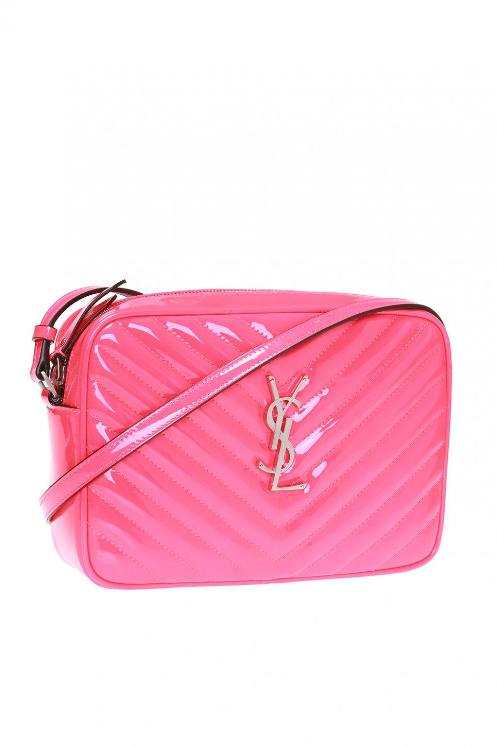 YVES SAINT LAURENT Kate Medium Leather Crossbody Bag Neon Pink