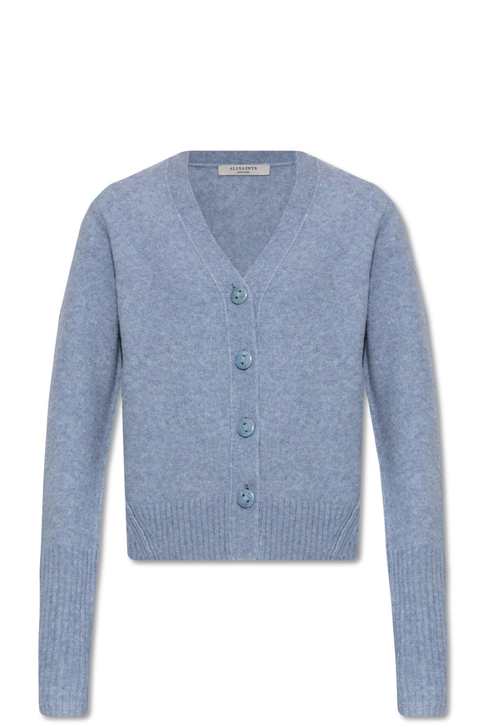 AllSaints 'rufa' Wool Cardigan in Blue 