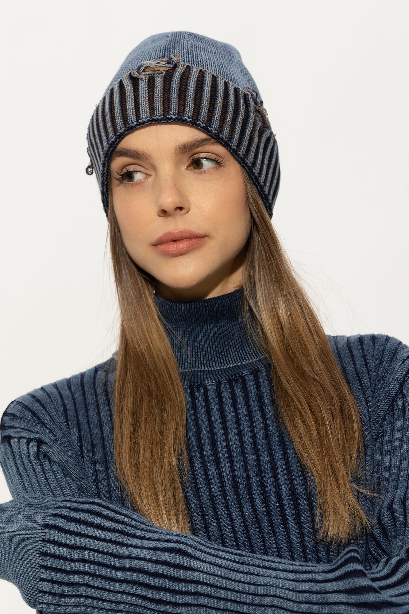 帽子 DIESEL 25aw K-Alliseo beanie Diesel: Yellow & Black K-Alliseo Beanie | SSENSE Canada