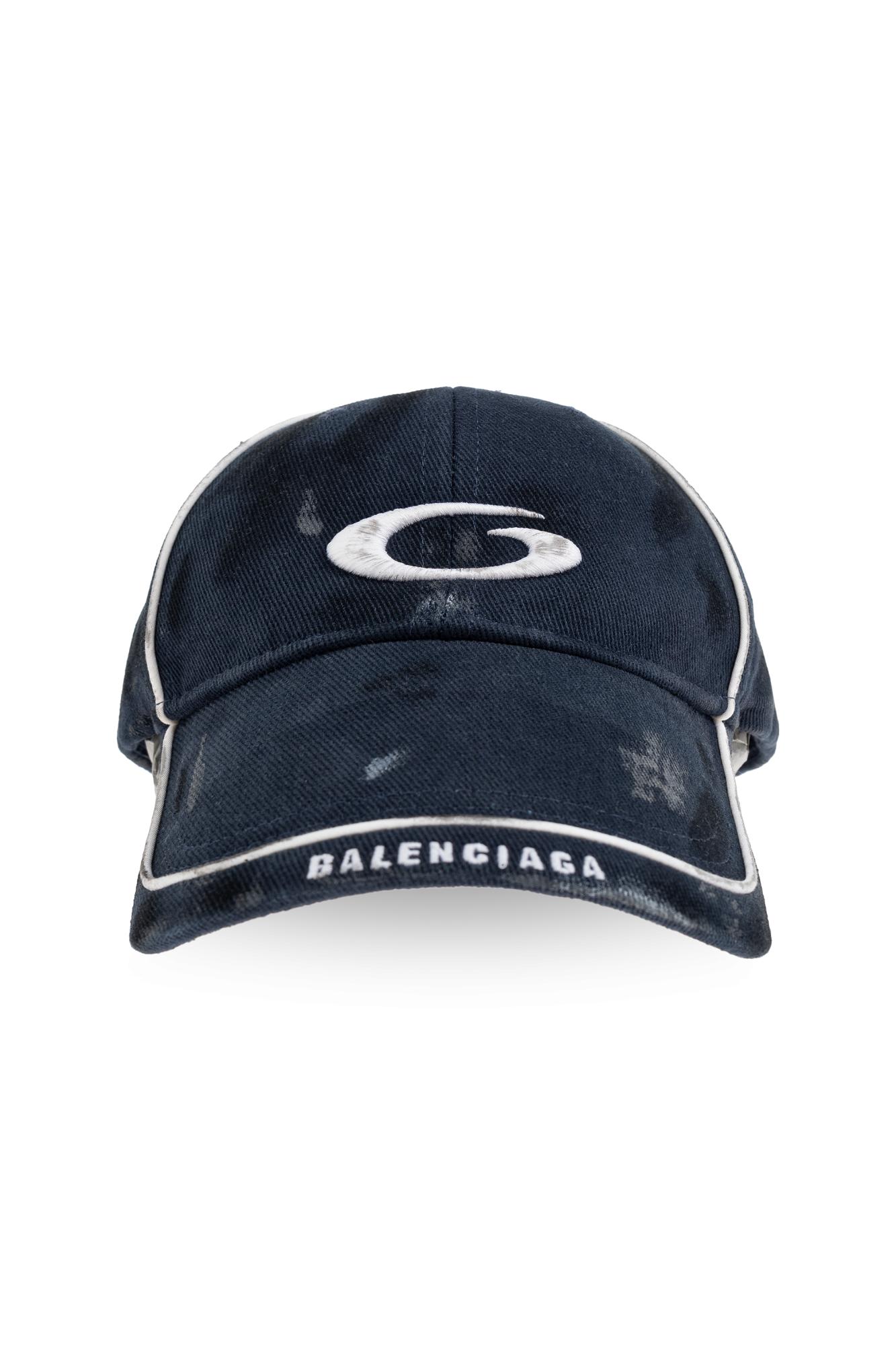 Balenciaga Navy Blue Cap Hat Balenciaga Navy size 58 cm in Cotton - 40098549 main image 3