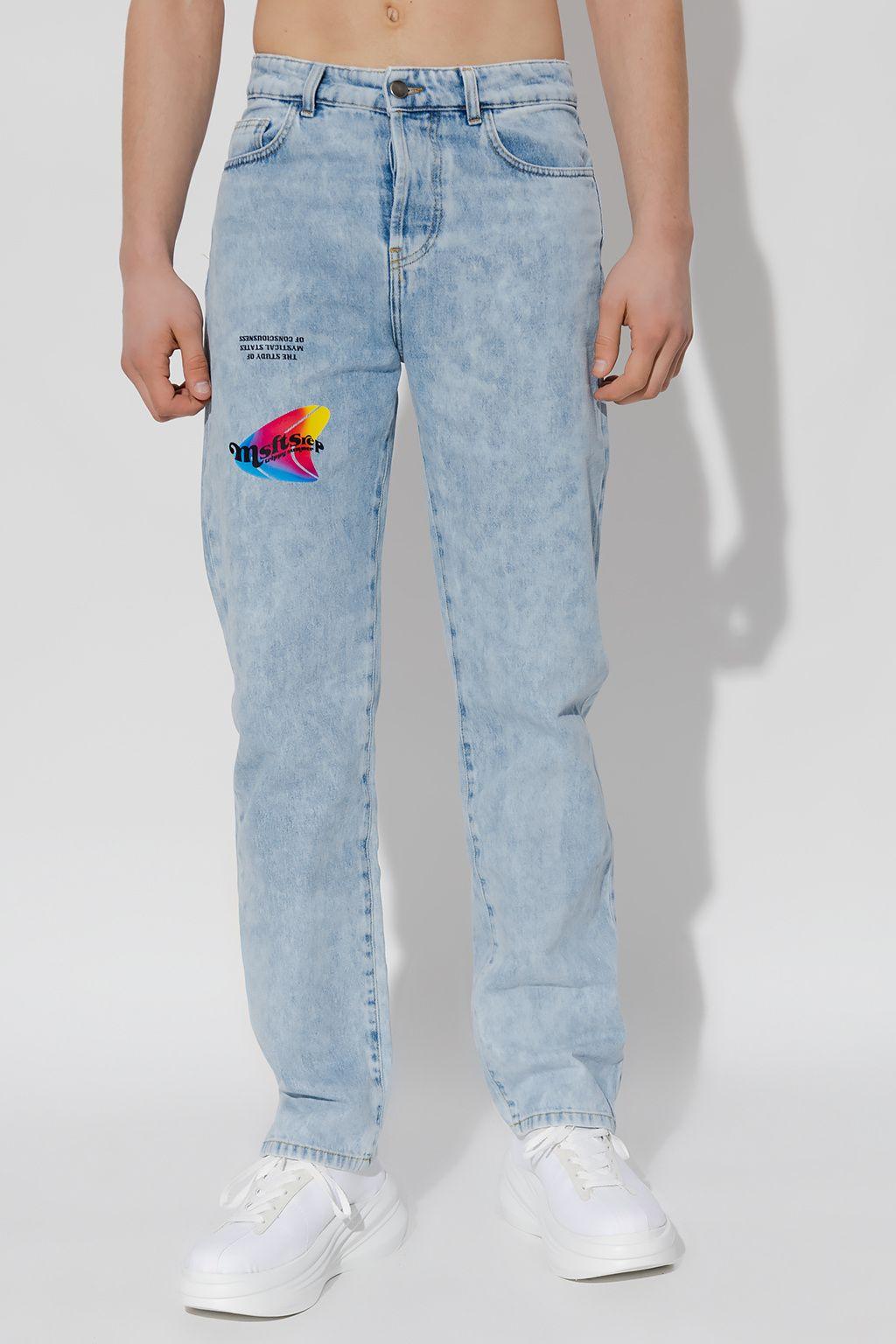 Msftsrep Printed Jeans in Blue for Men | Lyst