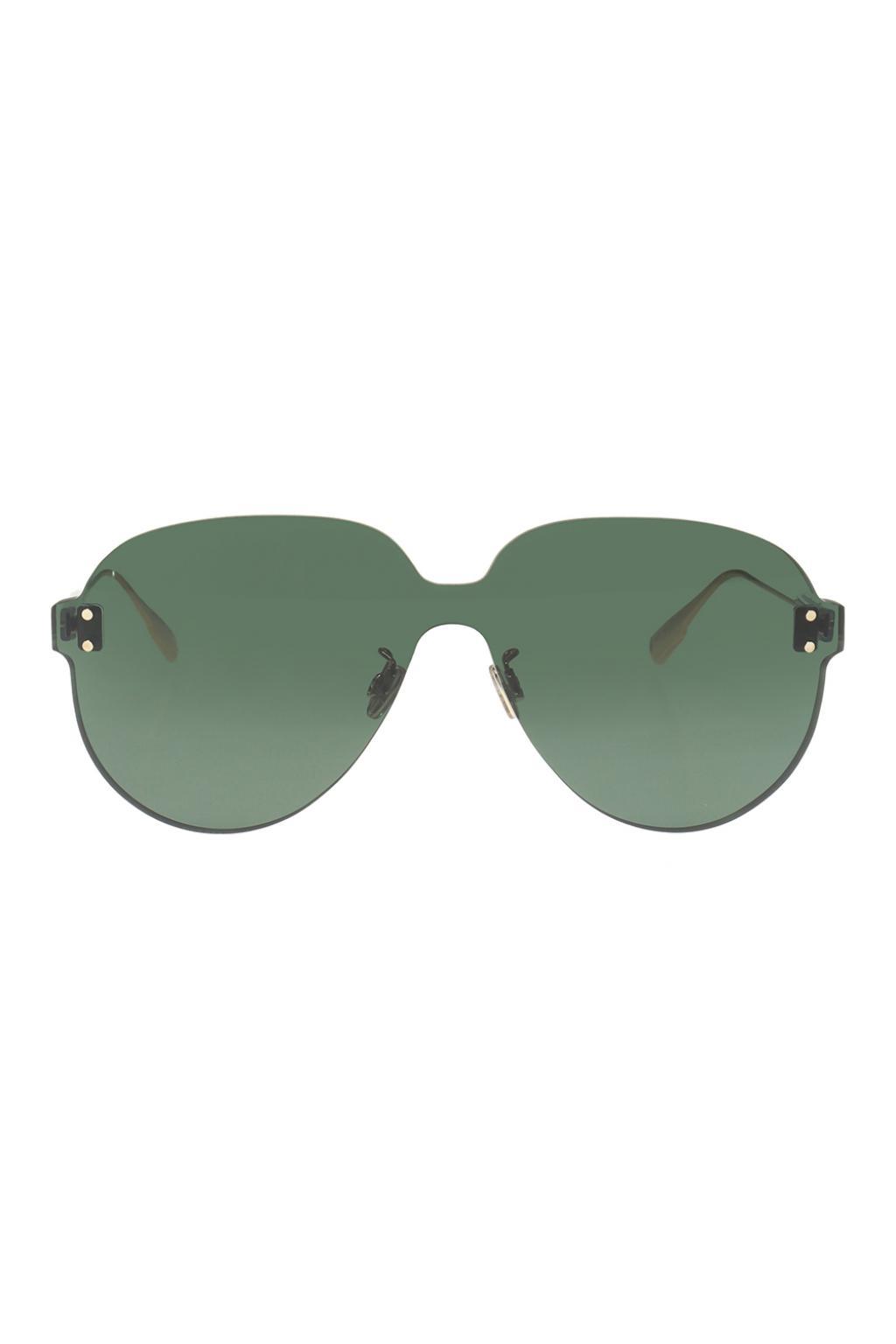 Dior 'color Quake 3' Sunglasses Green - Lyst