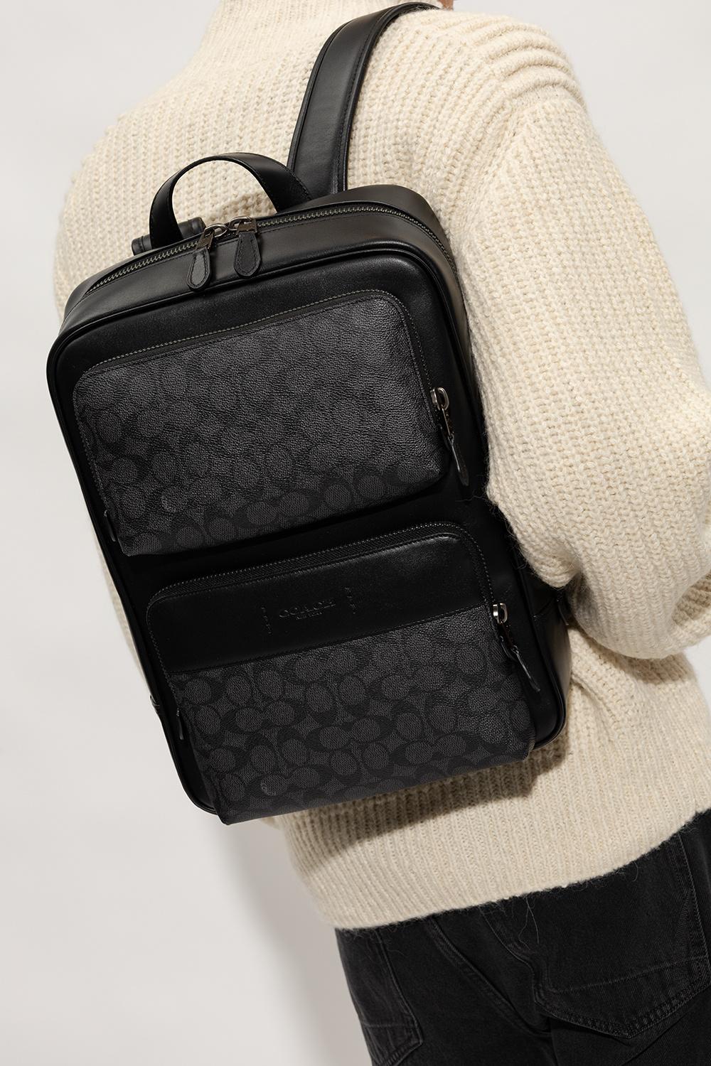 COACH 'gotham' Leather Backpack in Black for Men Lyst