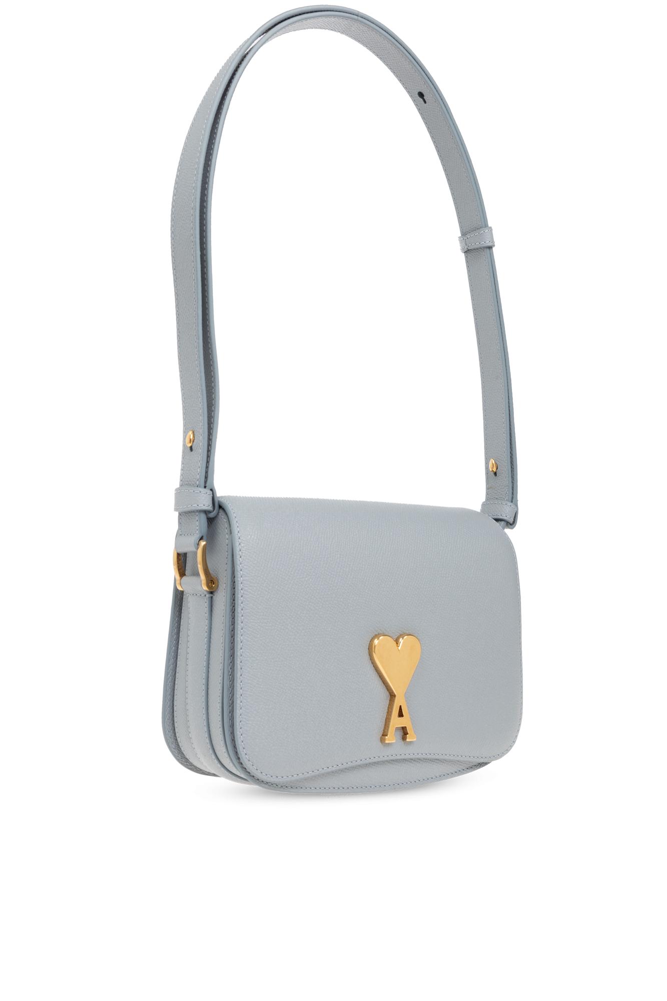 ショルダーバッグ・ポシェット Ami Paris Leather Shoulder Bag With Monogram Logo Ami Paris Monogram logo leather shoulder bag | The Fashion