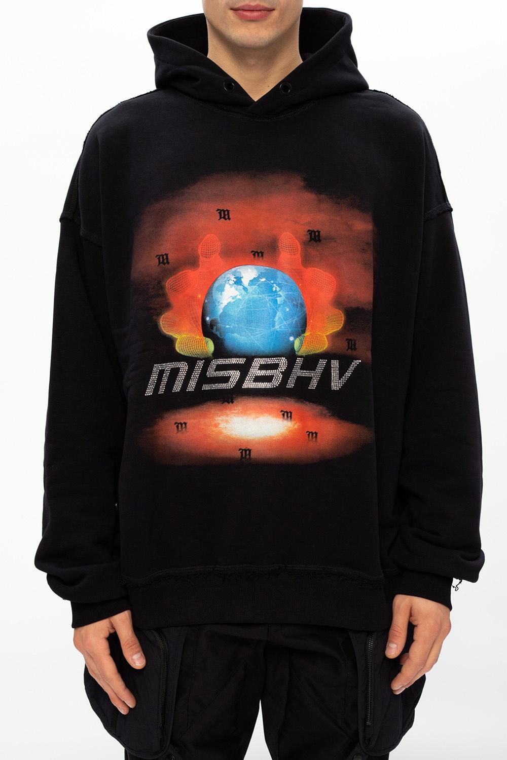 MISBHV Cotton 'globe' Hoodie in Black for Men | Lyst