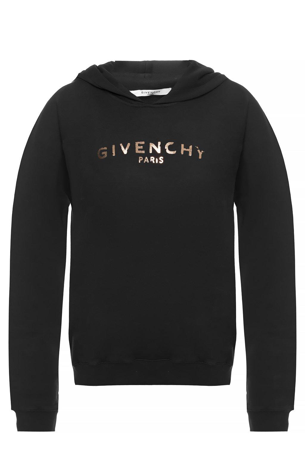 Givenchy Cotton Branded Sweatshirt Black - Lyst