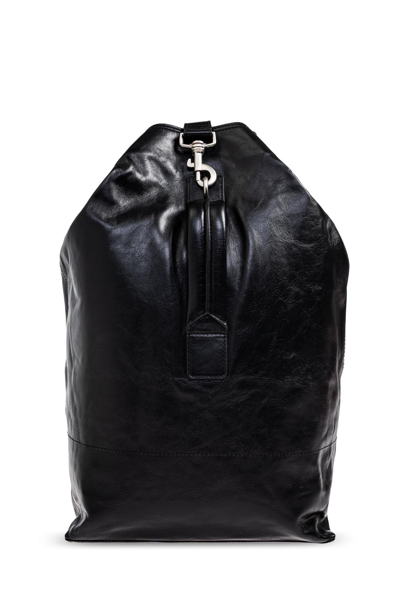 Dries Van Noten Leather Backpack in Black for Men | Lyst UK