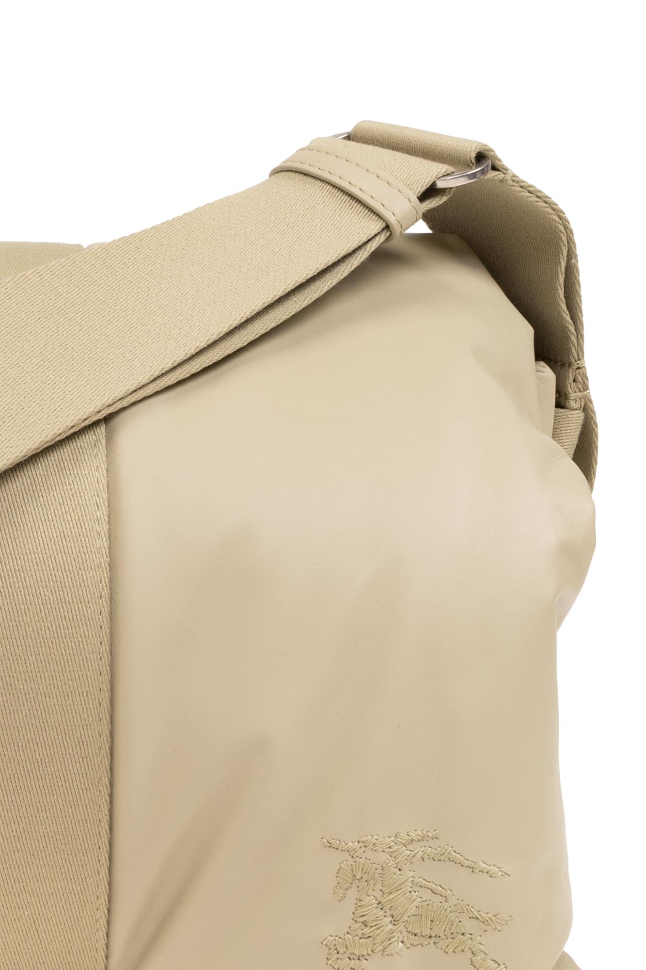 Burberry Equestrian Knight Pillow Crossbody Bag in Natural for Men