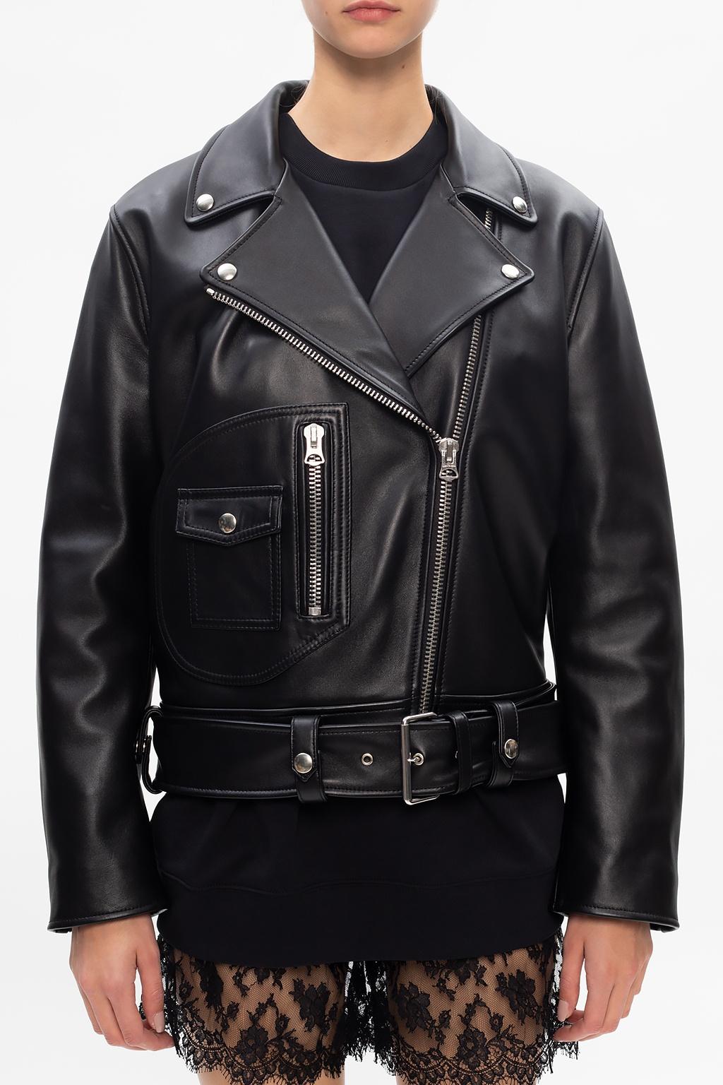 acne leather biker jacket