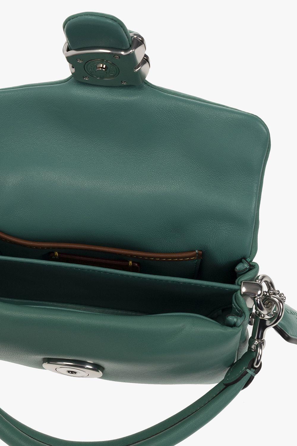 Pillow tabby leather crossbody bag Coach Green in Leather - 30139827