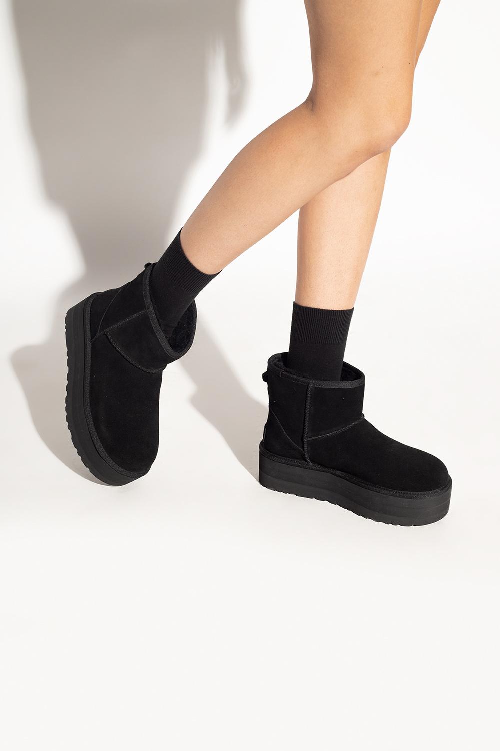 UGG 'classic Ultra Mini Platform' Snow Boots in Black | Lyst Canada