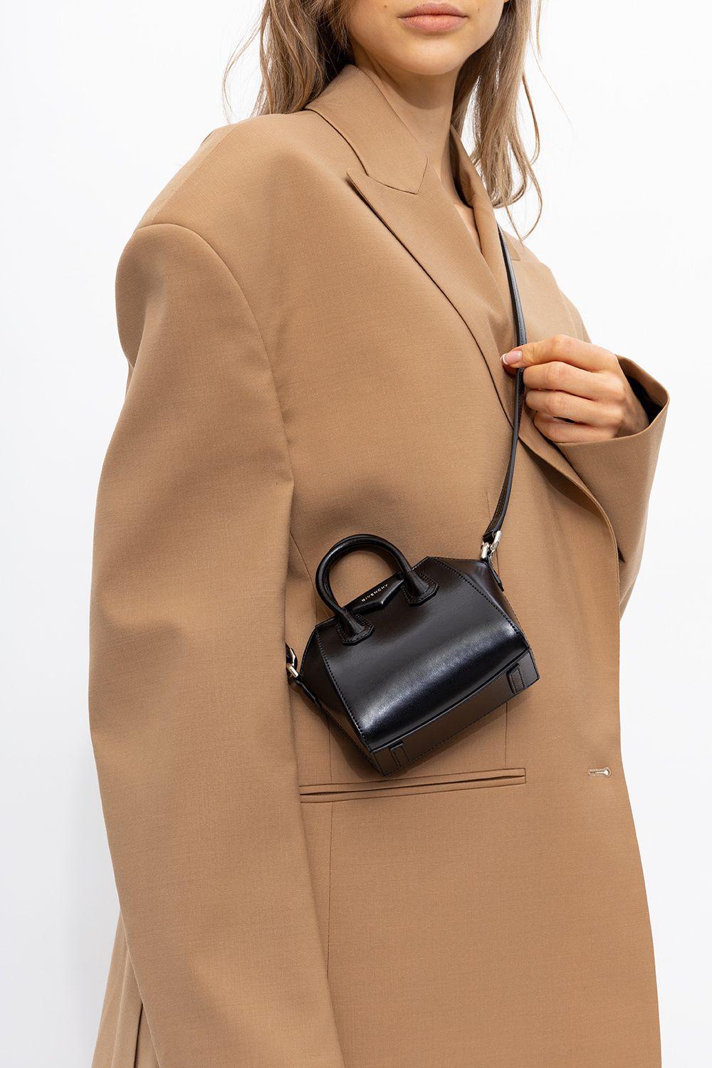 Givenchy 'antigona Micro' Shoulder Bag in Black