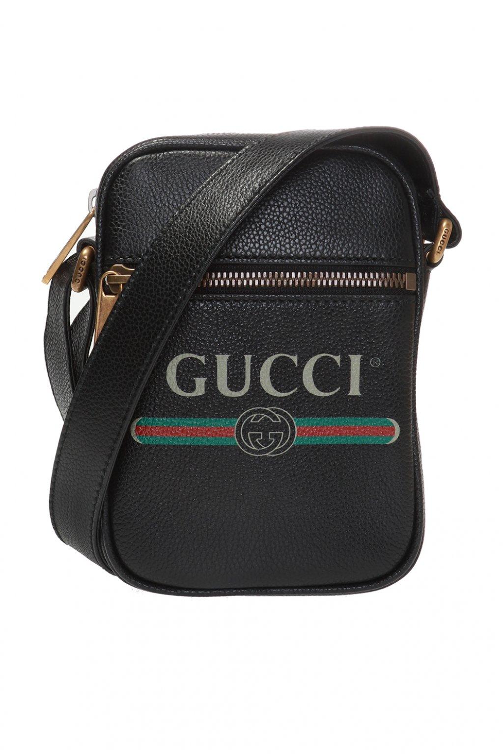 Gucci Web Stripe Shoulder Bag in Black for Men - Lyst