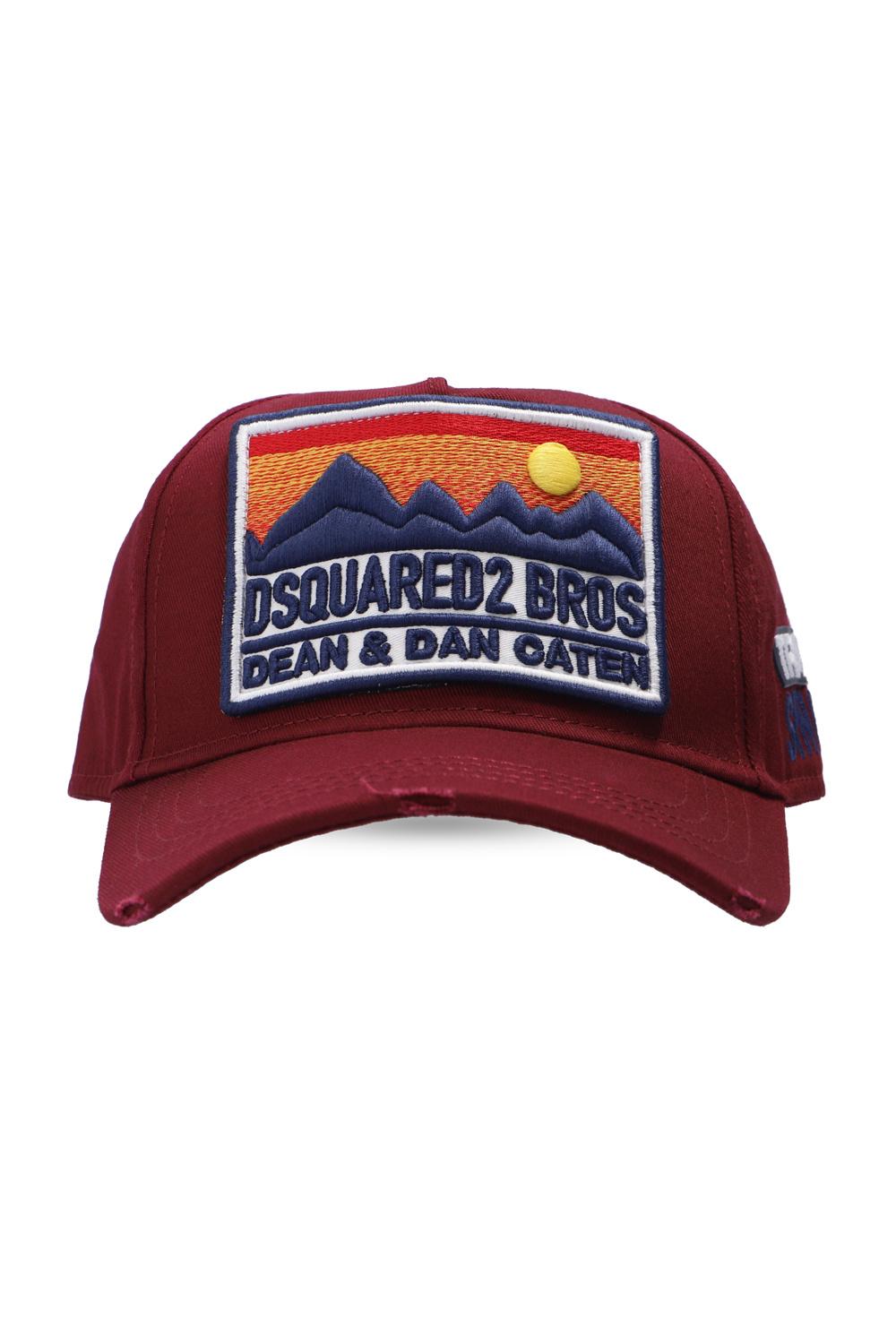 burgundy dsquared cap