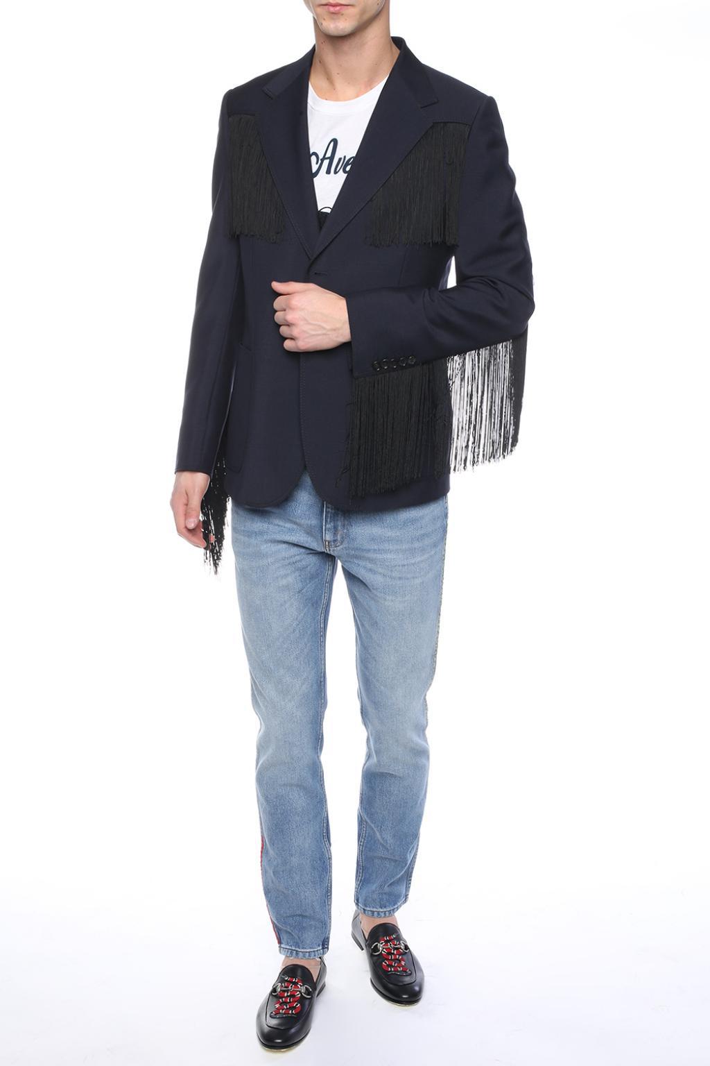 gucci fringe jacket