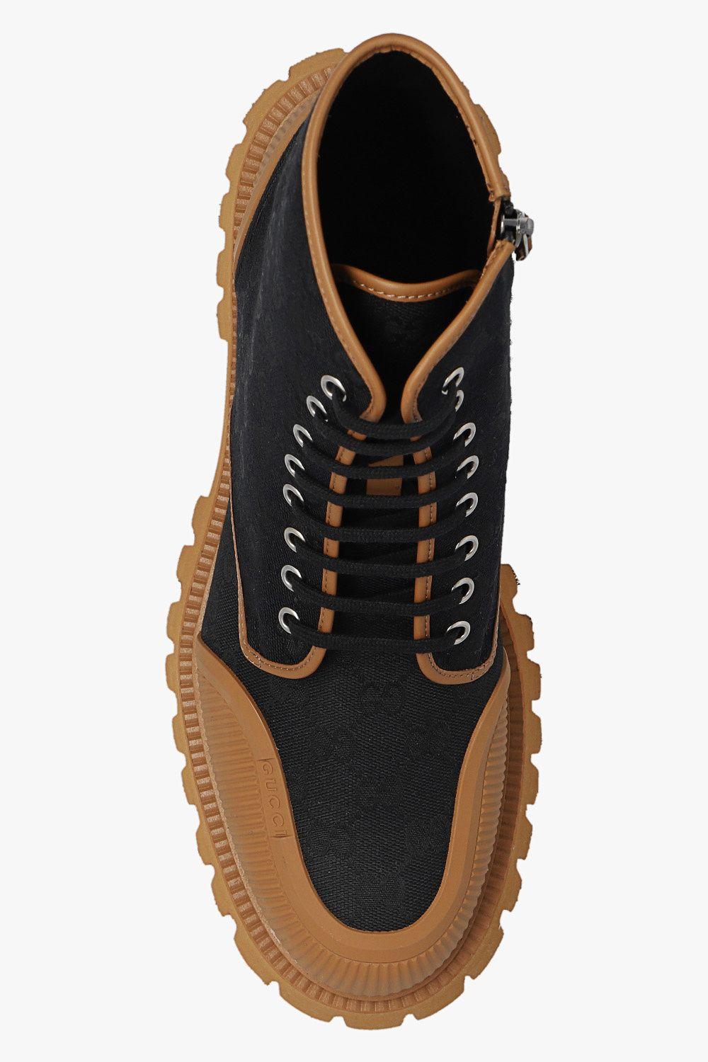 Gucci Lace-up Boots in Black for Men | Lyst