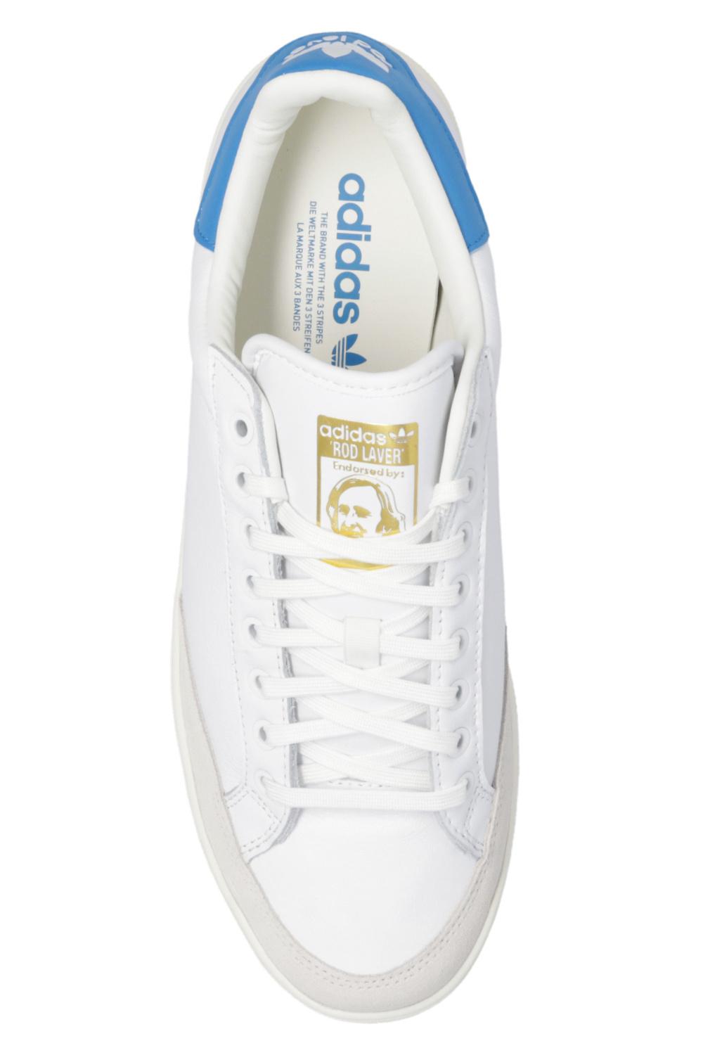 adidas Originals Leather 'rod Laver' Sneakers in White for Men | Lyst