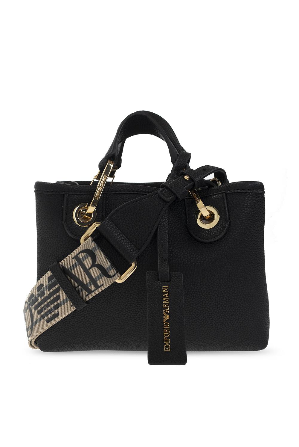 Donna Mini MyEA Bag con logo all over Dark brown | Shoppers Armani »  Wheydrink