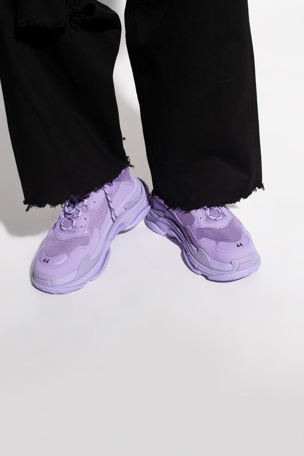 udstilling Sikker tapperhed Balenciaga 'triple S' Sneakers in Purple for Men | Lyst
