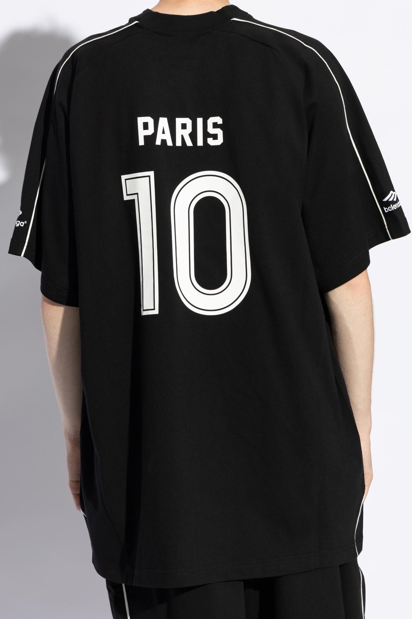 balenciaga サッカーシャツ ブラック 10 PARIS balenciaga サッカーシャツ ブラック 10 PARIS - メルカリ
