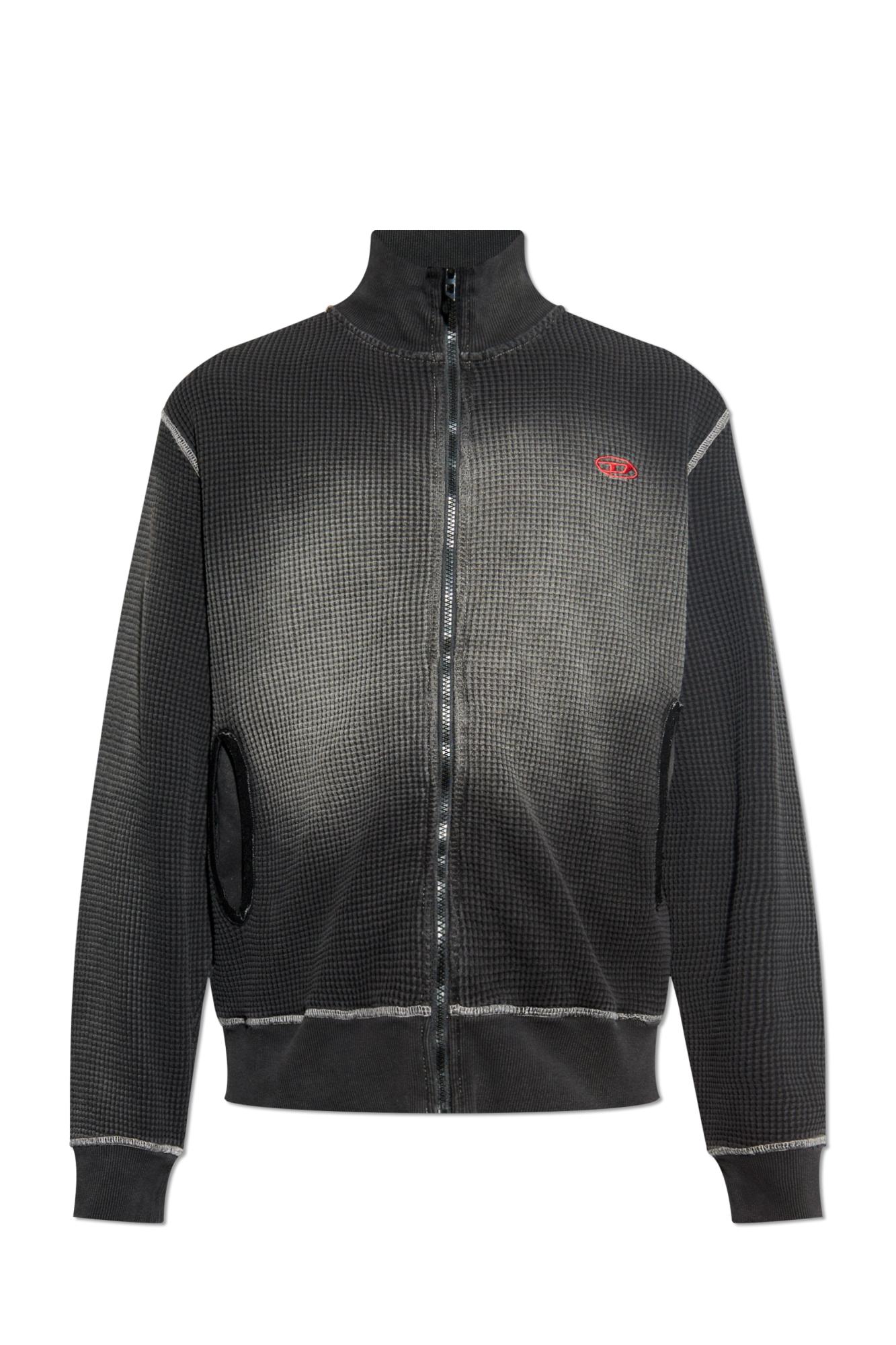 DIESEL Sweatshirt S-Wafy-Zip in Black for Men | Lyst