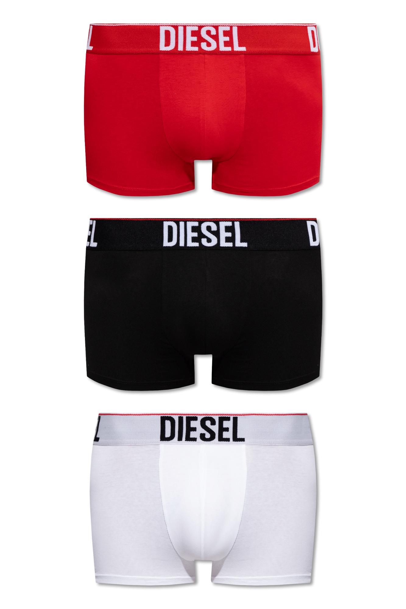 DIESEL 'Umbx-Damienthreepack' Boxers 3-Pack in Red for Men