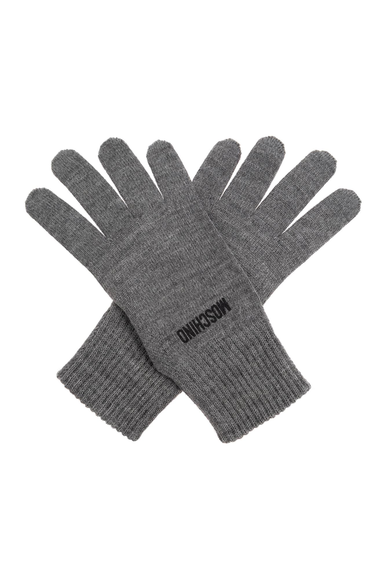 手袋 MOSCHINO COUTURE Woman Gloves Grey 35805402 0509 Moschino Gloves for Women | Online Sale up to 50% off | Lyst